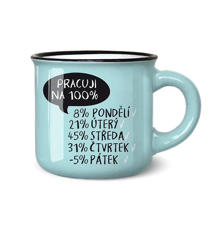 3863 Mini hrneček pracuji na 100%