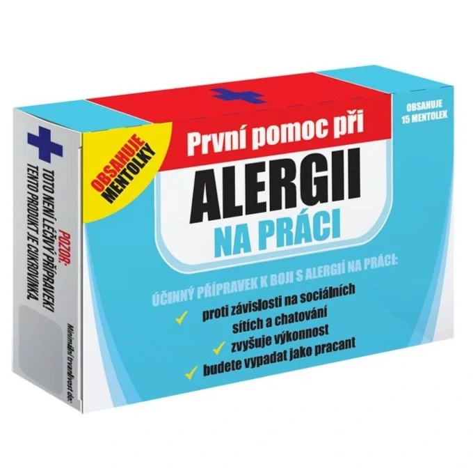 3261 Vtipné pastilky „Alergie na práci“
