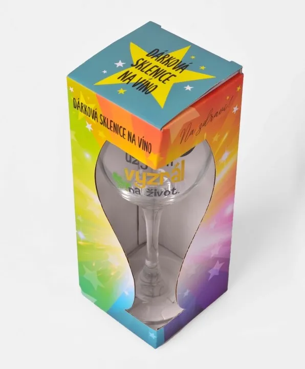 3484 Sklenička na víno k 50. narozeninám