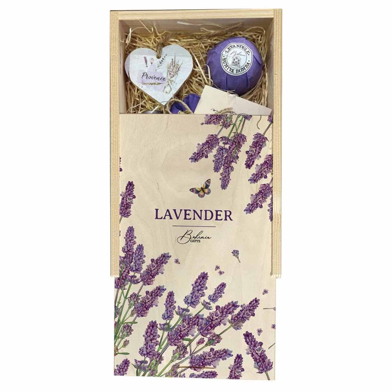 3088 Dárková bedna dřevěná - Provance