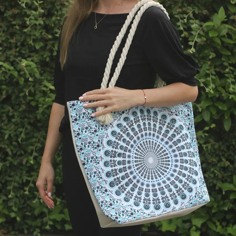 4051 Taška mandala nebesky modrá