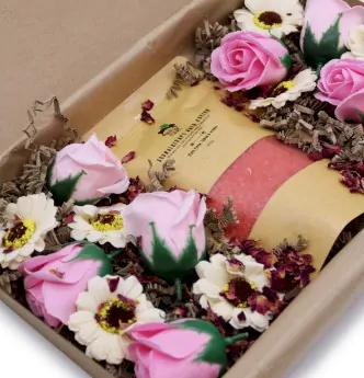 4059 Set soli a mýdlových květů růžový