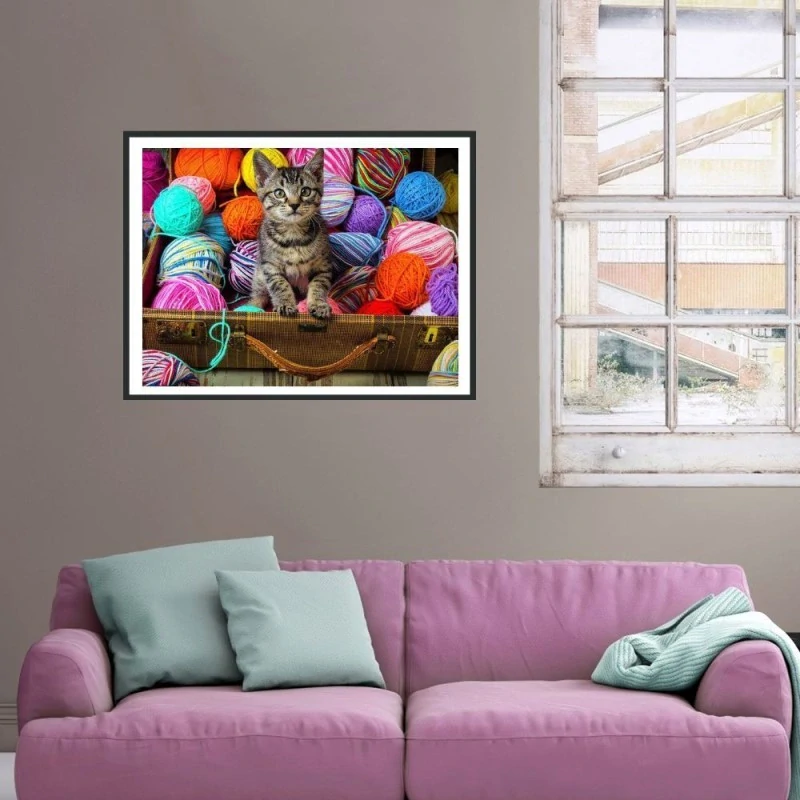 3941 Diamantové malování kotě