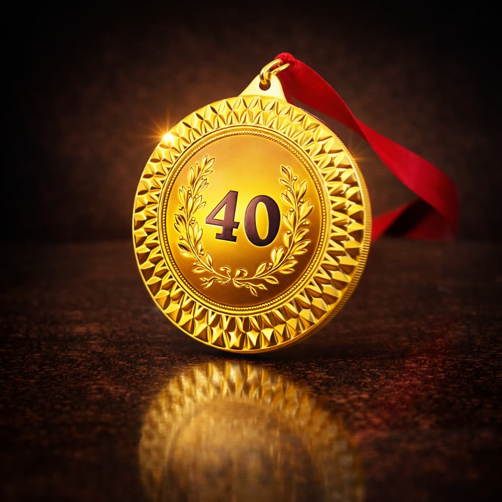 3780 Medaile 40 let