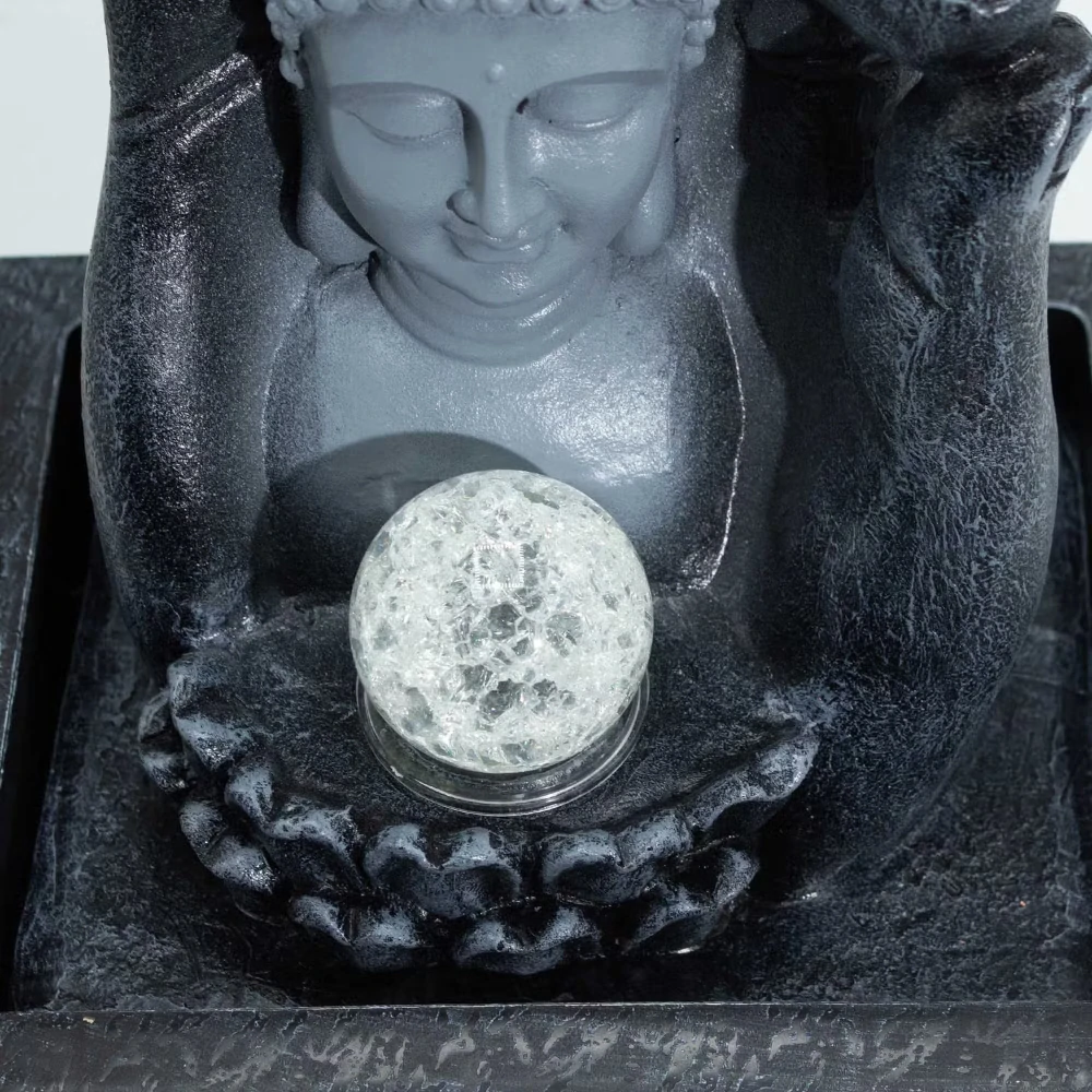 4099 Fontána Budha hlava a ruka - uklidňující dekorace