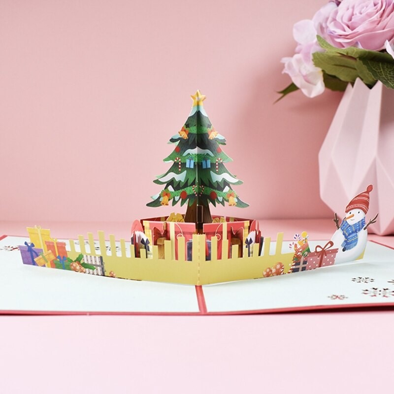 3529 3D Vánoční přání velké - strom