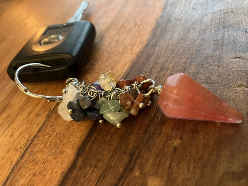 4063 Přívěšek na klíče s krystaly