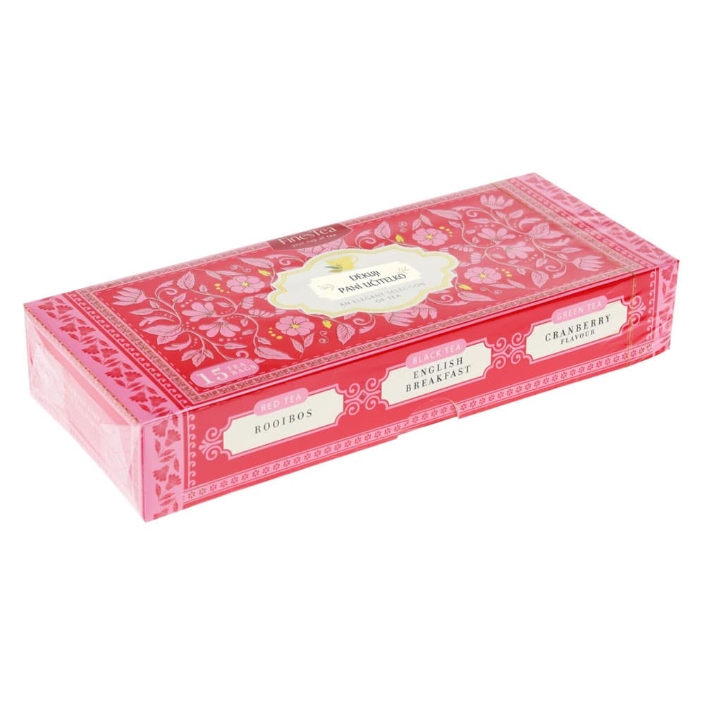 3031 Dárková sada čajů pro paní učitelku – Fines Tea 15 ks