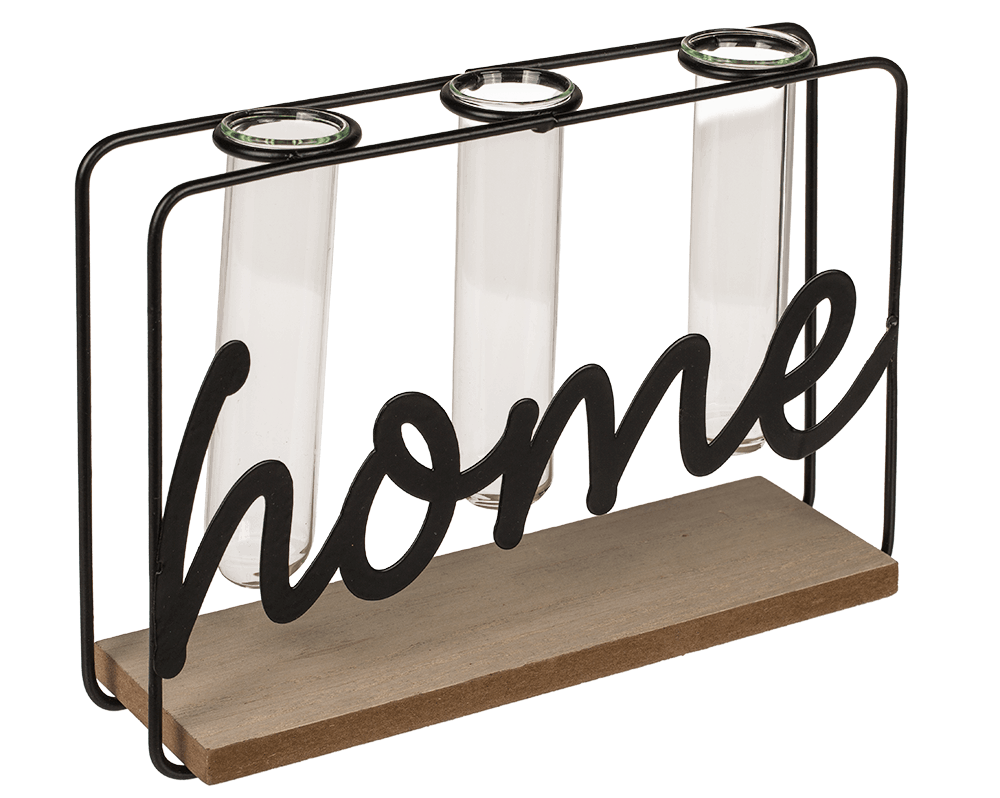 3335 Dekorace HOME se skleněnými vázičkami