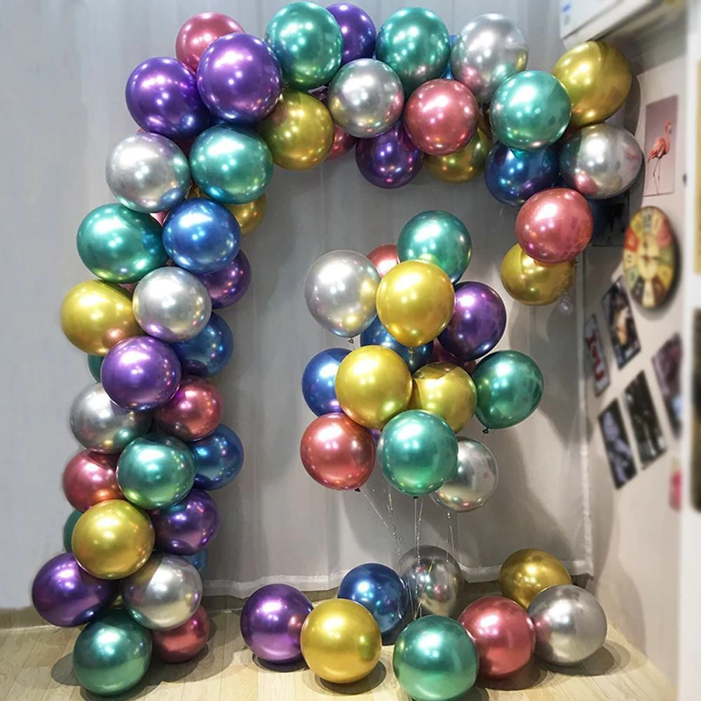 3293 Lesklé metalické balónky – 50 kusů