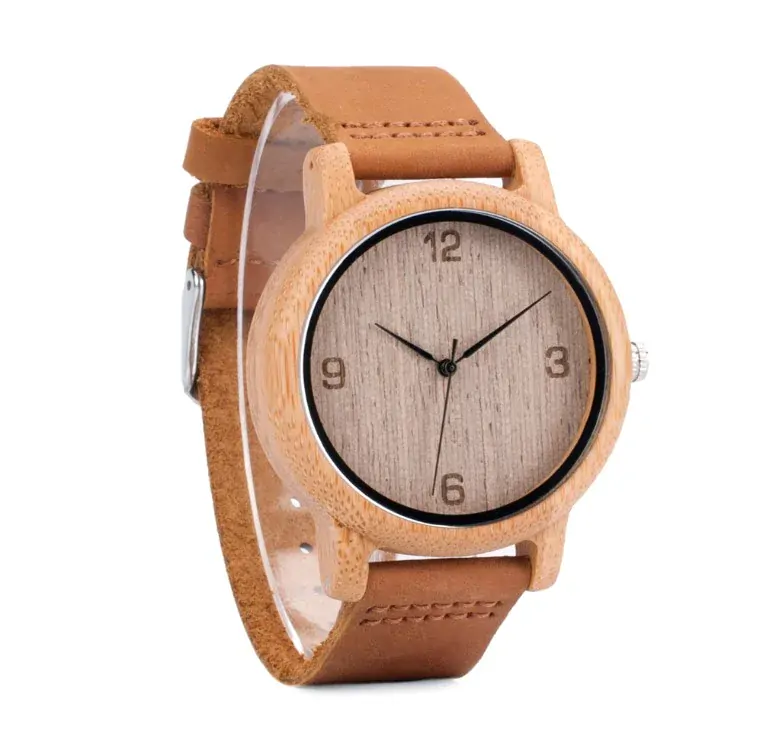 3552 Dřevěné hodinky pánské Natur