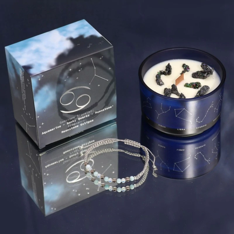 3216 Drahokamová svíčka - Znamení zvěrokruhu s náramkem (různé druhy)