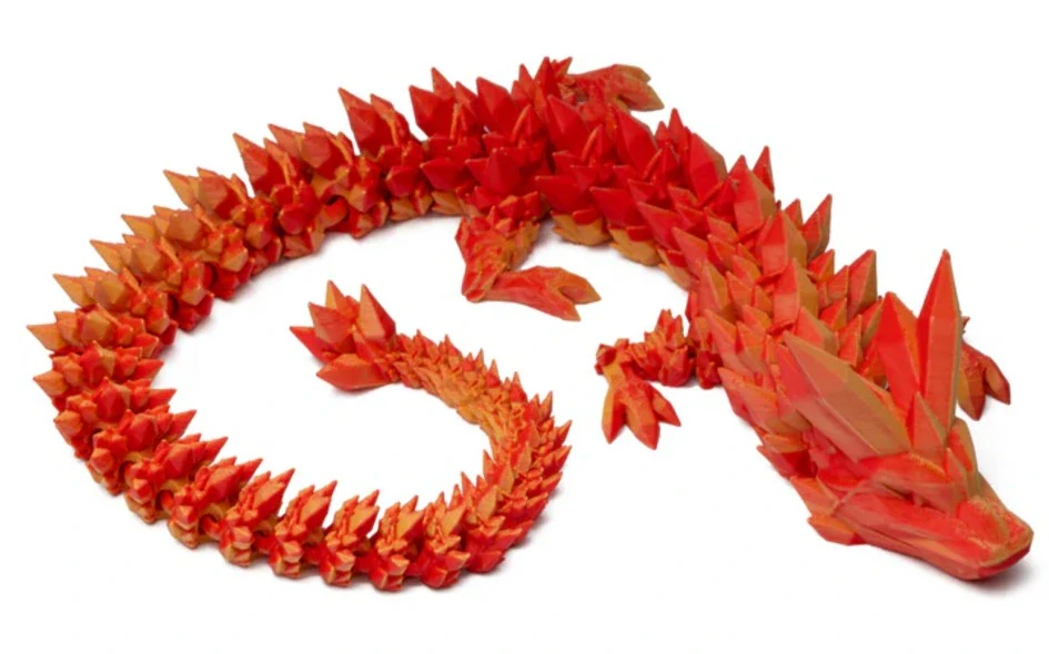 4067 3D Metalický drak 33 cm ve vajíčku