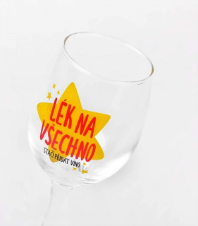 3190 Sklenička na víno - Lék na všechno