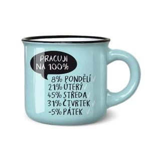 3863 Mini hrneček pracuji na 100%