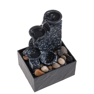 3280 USB stolní fontána se světlem – mini vodopád