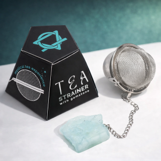 3160 Čajové sítko s drahým kamenem – Akvamarín