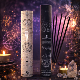 3007 Kouzelné vonné tyčinky Očista s kyvadlem z křišťálu – rituální očistná sada