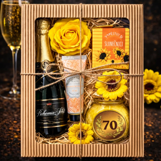 3566 Dárkový balíček k 70. narozeninám pro ženu – elegantní oslava života