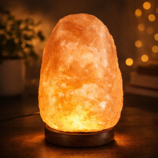 3373 Solná lampa LED 13 cm – himálajská relaxační lampa s USB