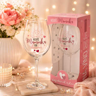 4047 Sklenice na víno - Nejlepší maminka pod sluncem 440 ml