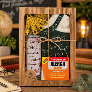 3464 Dárkový balíček pro pana učitele „Přežít školní rok“