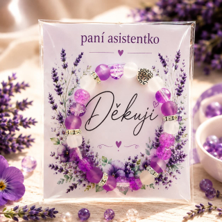 1005 Náramek pro paní asistentku - fialový