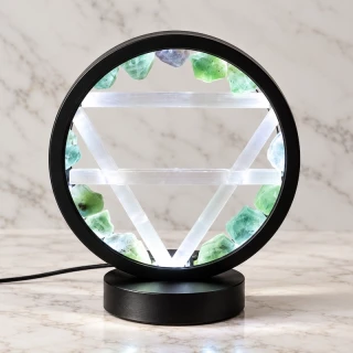 3564 Drahokamová lampa s aventurin a selenit