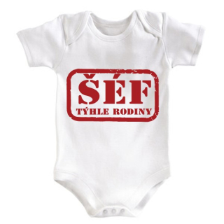 3358 Dětské body- Šéf rodiny vel.62-68