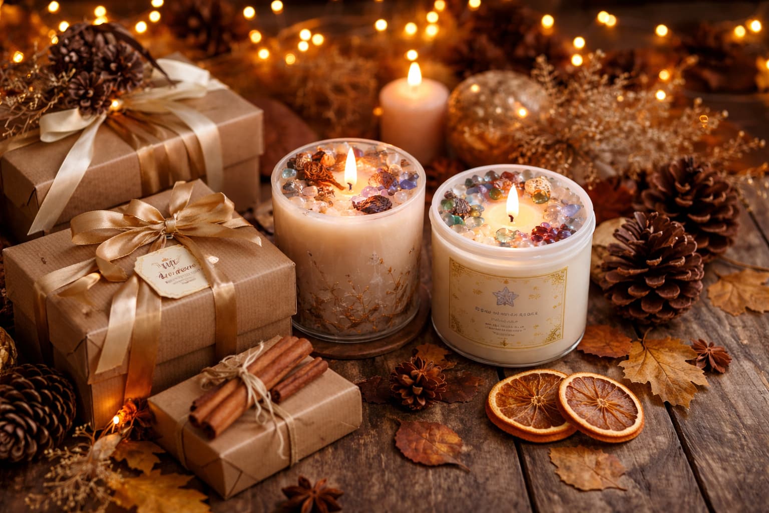 Podzimní dárkové svíčky jako ideální dárek s vůní, atmosférou a osobním kouzlem
